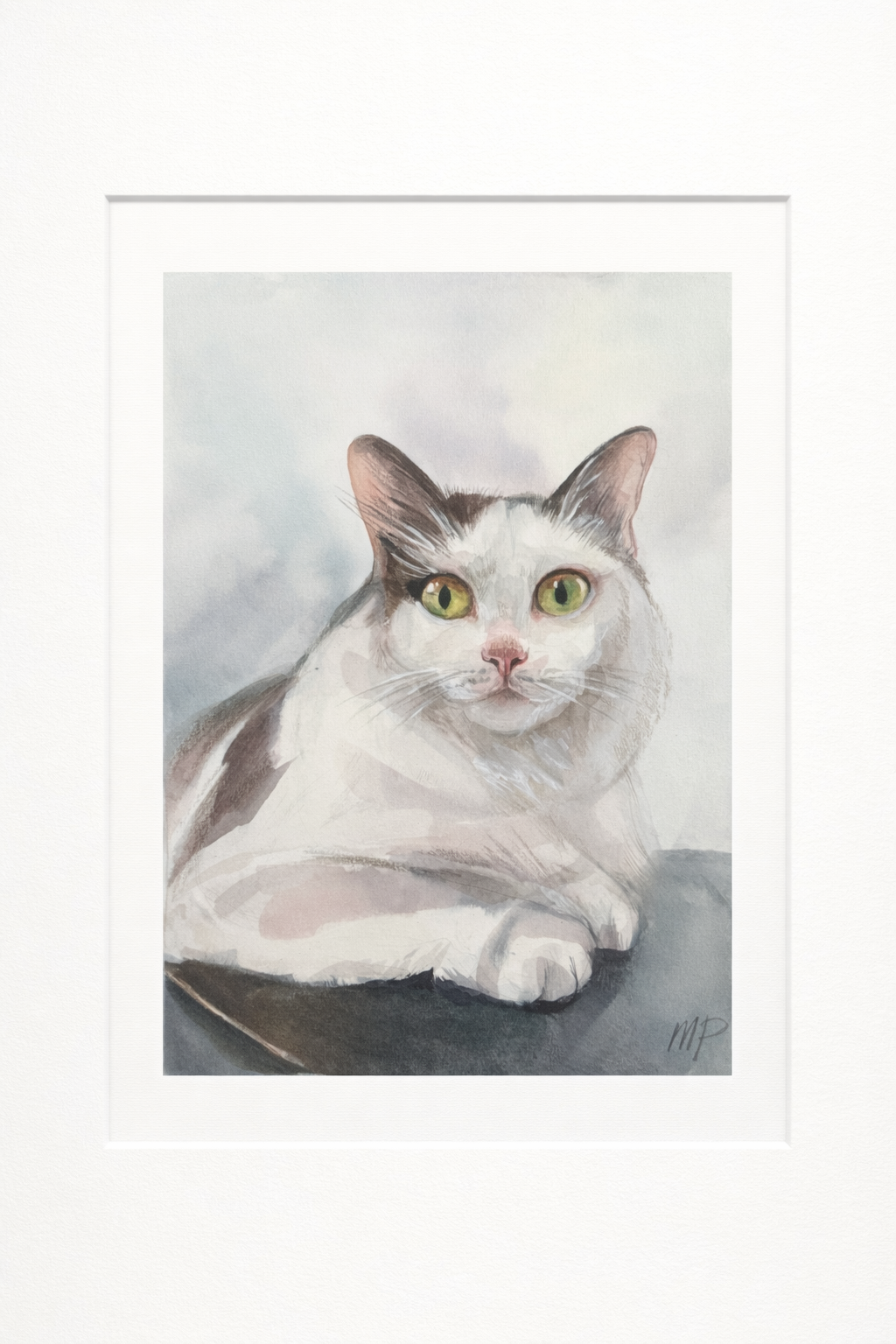 Watercolor on Paper 9x11 (1 Pet)