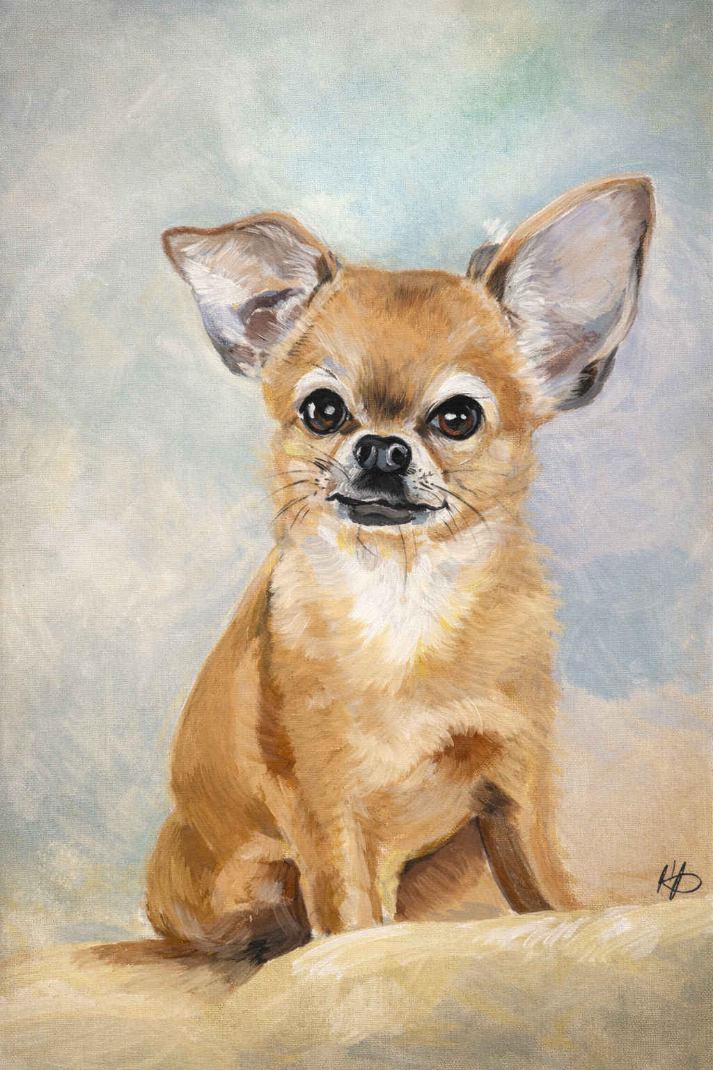 Acrylic on Canvas 9x12 (1 Pet)