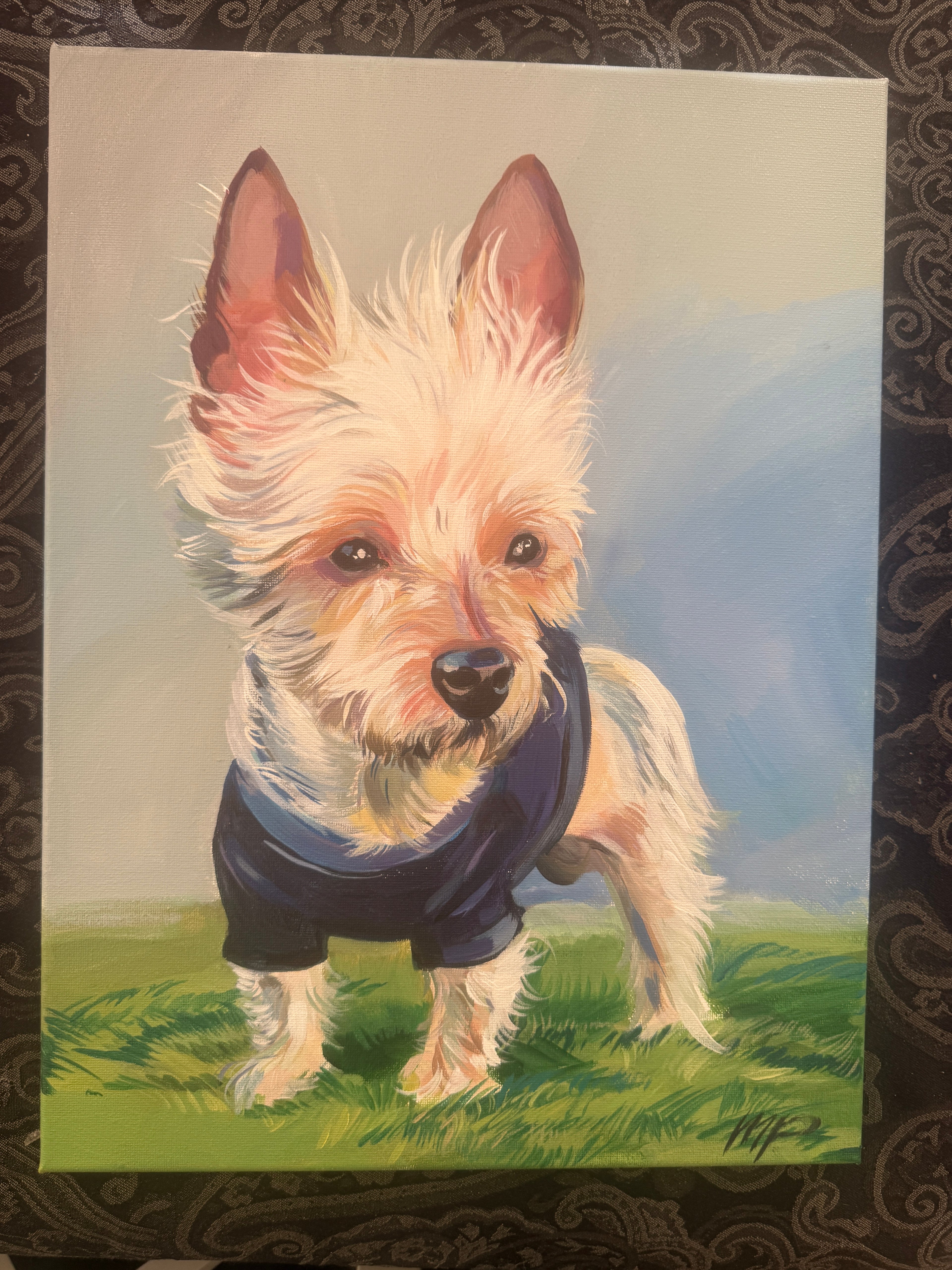 Acrylic on Canvas 12x16 (1 Pet)