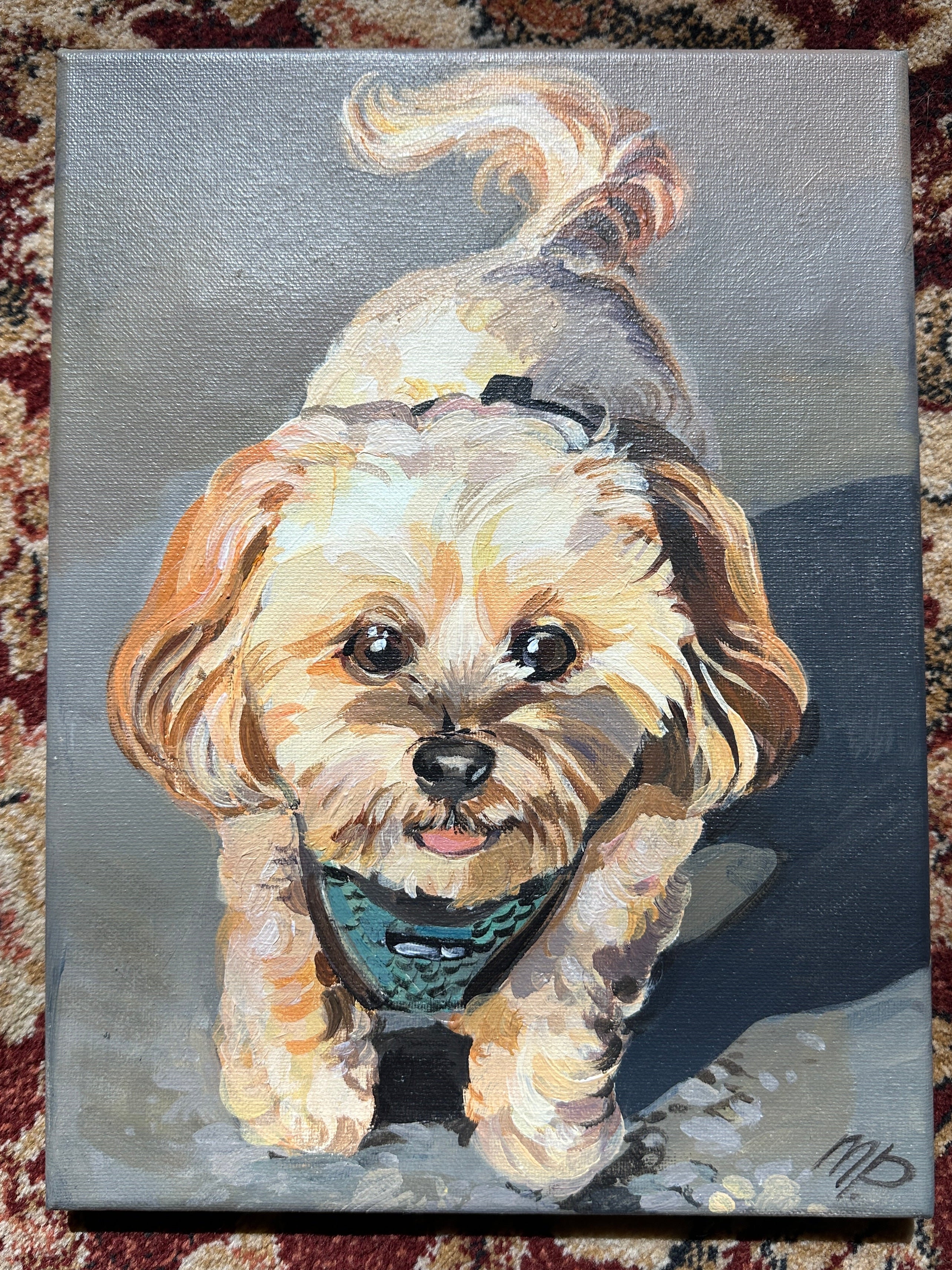 Acrylic on Canvas 9x12 (1 Pet)